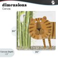 thumbnail image 4 of Stupell Industries Eclectic Bamboo Trees & Tiger Canvas Art, 30 x 30, by Carla Daly, 4 of 8