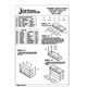 Jofran 1030 Série Table de Médias avec des Accents Biseautés en Merlot – image 3 sur 3