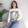 thumbnail image 5 of Retro Women's Game Day Baseball Lover Vintage Unisex Pullover Sweatshirt, 5 of 6