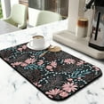 thumbnail image 2 of 2 Pack Washable Rubber Multicolored Flower Leaves Dish Drying Mats for Kitchen Counter Home Large Coffee Bar Pad Accessories and Decor for Utensils Stemware (2pcs 19.5''x12''), 2 of 6