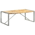 thumbnail image 1 of vidaXL Dining Table 200x100x75 cm Solid Rough Mango Wood, 1 of 5