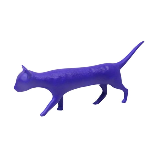 jifeng Statue de Chat Artisanat de Collection Décoration de Table pour Maison Chambre Armoire Bleu