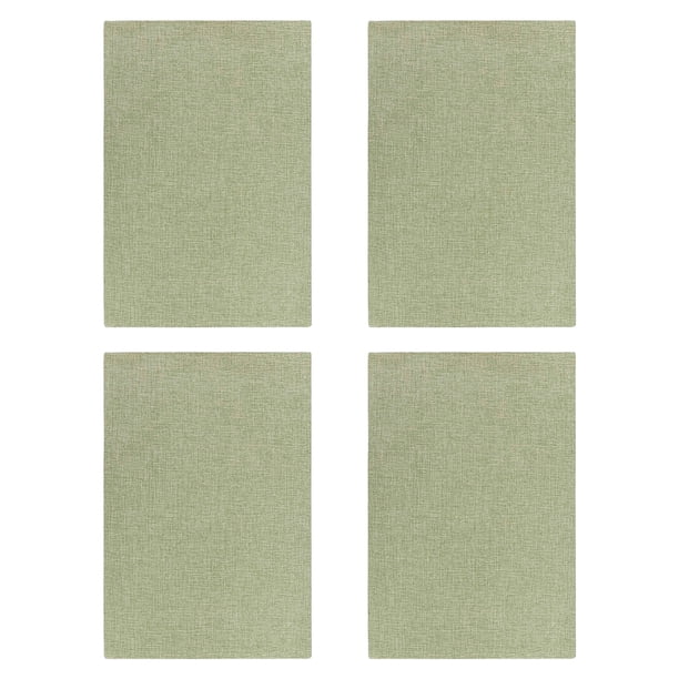 Cateissary 4 piezas de manteles individuales de lino para de comedor, vajilla lavable, mantel individual resistente a las manchas, almohadilla Type3 NO3
