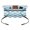 Navy Blue Turquoise, variant on Waist Server Aprons, Navy Blue Moire Aprons for Women with Pockets, Waitress Apron, Waiter Half Apron for Cooking Water Ripple Stripe Farmhouse