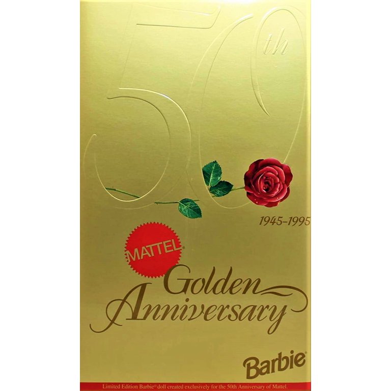 Golden Anniversary Barbie Porcelain Doll 50th Anniversary Limited