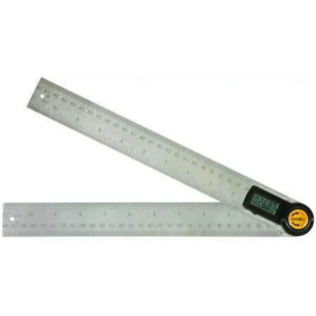 Johnson Level 1888-1100 Angle Locator and Ruler Metric SAE 0 to 360 Degree Digital LCD Display Stainless Steel