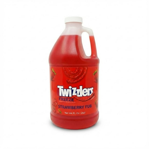 TWIZZLERS Sirop de Slush à la Fraise, Base de Boisson Glacée Aromatisée aux Bonbons de Marque, 1,89 L (64 oz), Concentré 5:1