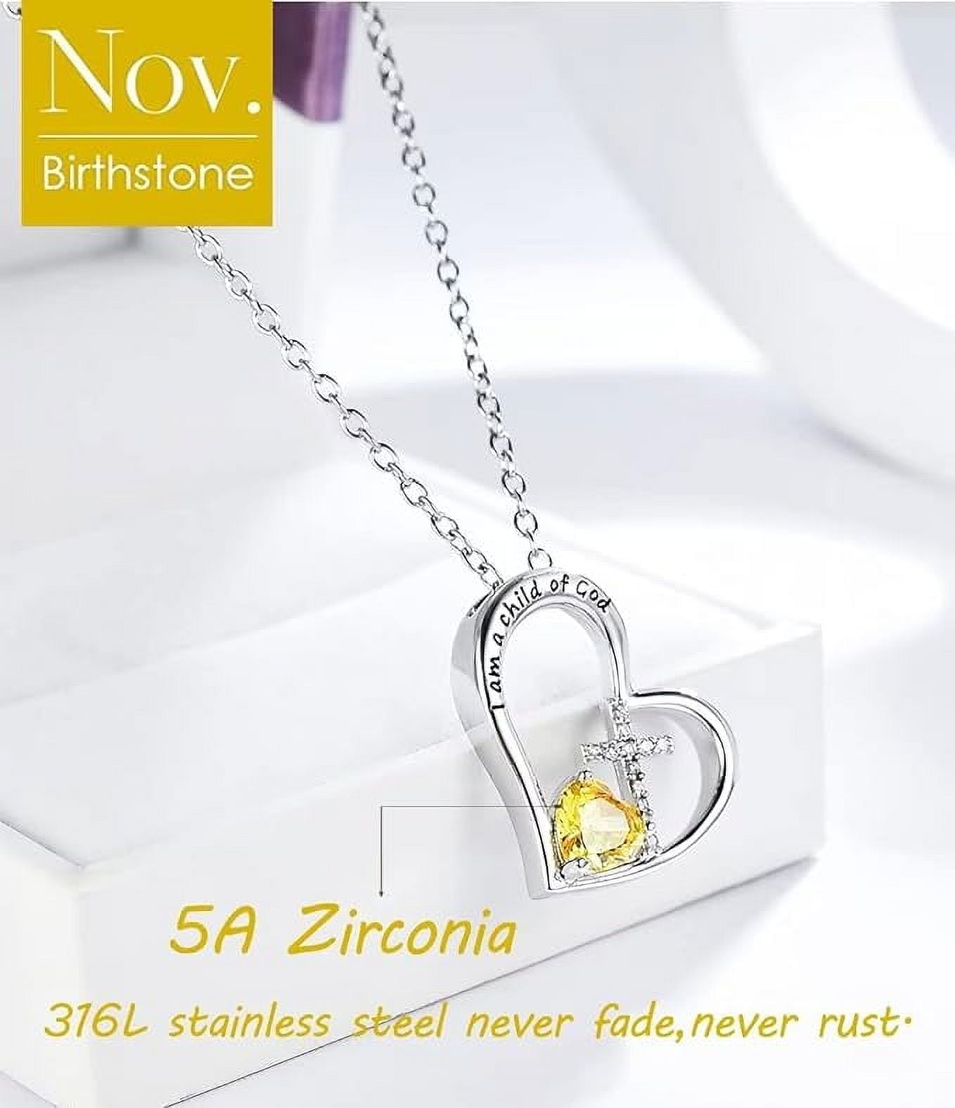 Set Collier & Bracelet Croix - Cadeau Fille Pour Communion, Baptême, Anniversaire (13, 16, 18 Ans) - Rose Et Blanc - 3