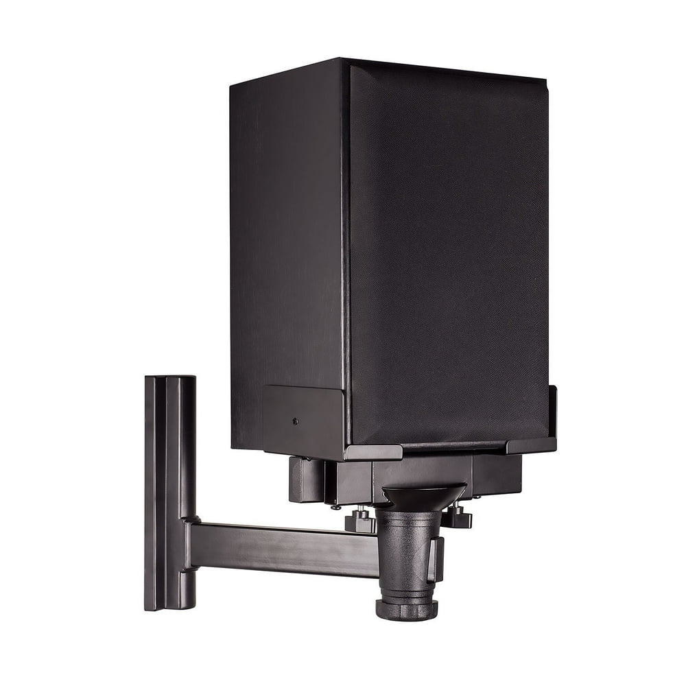 MountIt! Speaker Wall Mount Universal Side Clamping Bookshelf Speaker