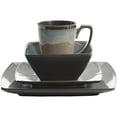 thumbnail image 2 of Gibson Elite 16 Piece Glazed Square Dinnerware Set with Plates, Bowls, and Mugs, 2 of 6