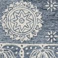 thumbnail image 3 of SAFAVIEH Micro-Loop Darian Floral Medallion Runner Rug, Blue/Ivory, 2'3" x 7', 3 of 4