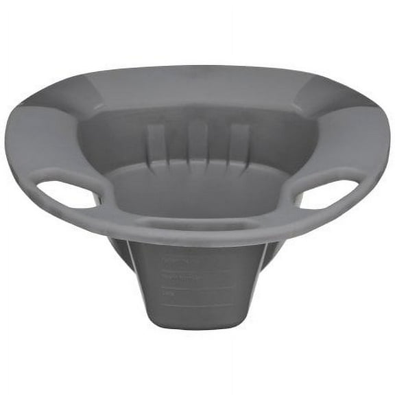 McKesson Stackable Bedpan Graphite 2 Quart / 1893 mL, 3 Pack - 56-80245