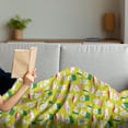 thumbnail image 3 of Kitten Soft Flannel Fleece Throw Blanket, Sushi Cat Japanese Neko Wrap Tasty World Cuisine Cartoon, Cozy Plush for Indoor and Outdoor Use, 60" x 80", Yellow Green Multicolor, by Ambesonne, 3 of 5