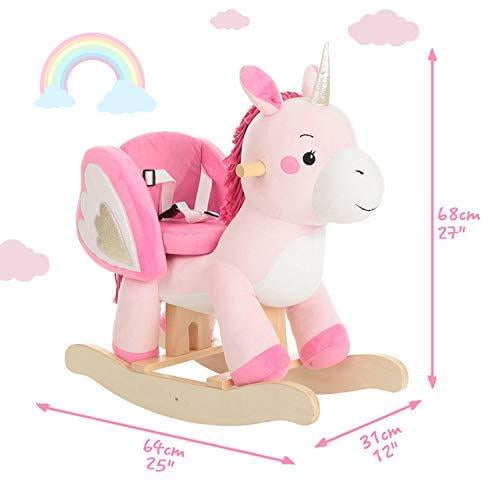 unicorn baby rocking horse