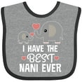 thumbnail image 3 of Inktastic Best Nani Ever Grandchild Boys or Girls Baby Bib, 3 of 4