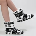 thumbnail image 6 of WOYY Christmas Bootie Slippers For Women Winter Warm Slippers Xmas Flat Home Shoes, 6 of 7