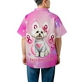 thumbnail image 5 of Faith Love Hope Maltese Breast Cancer Awareness Survivor Hawaiian Shirt Breathable Summer Unisex Merch Maltese Dog Lover Gifts Idea - 02017, 5 of 6