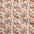 thumbnail image 1 of oneOone Cotton Cambric Rose Brown Fabric Floral Sewing Material Print Fabric By The Yard 42 Inch Wide, 1 of 5