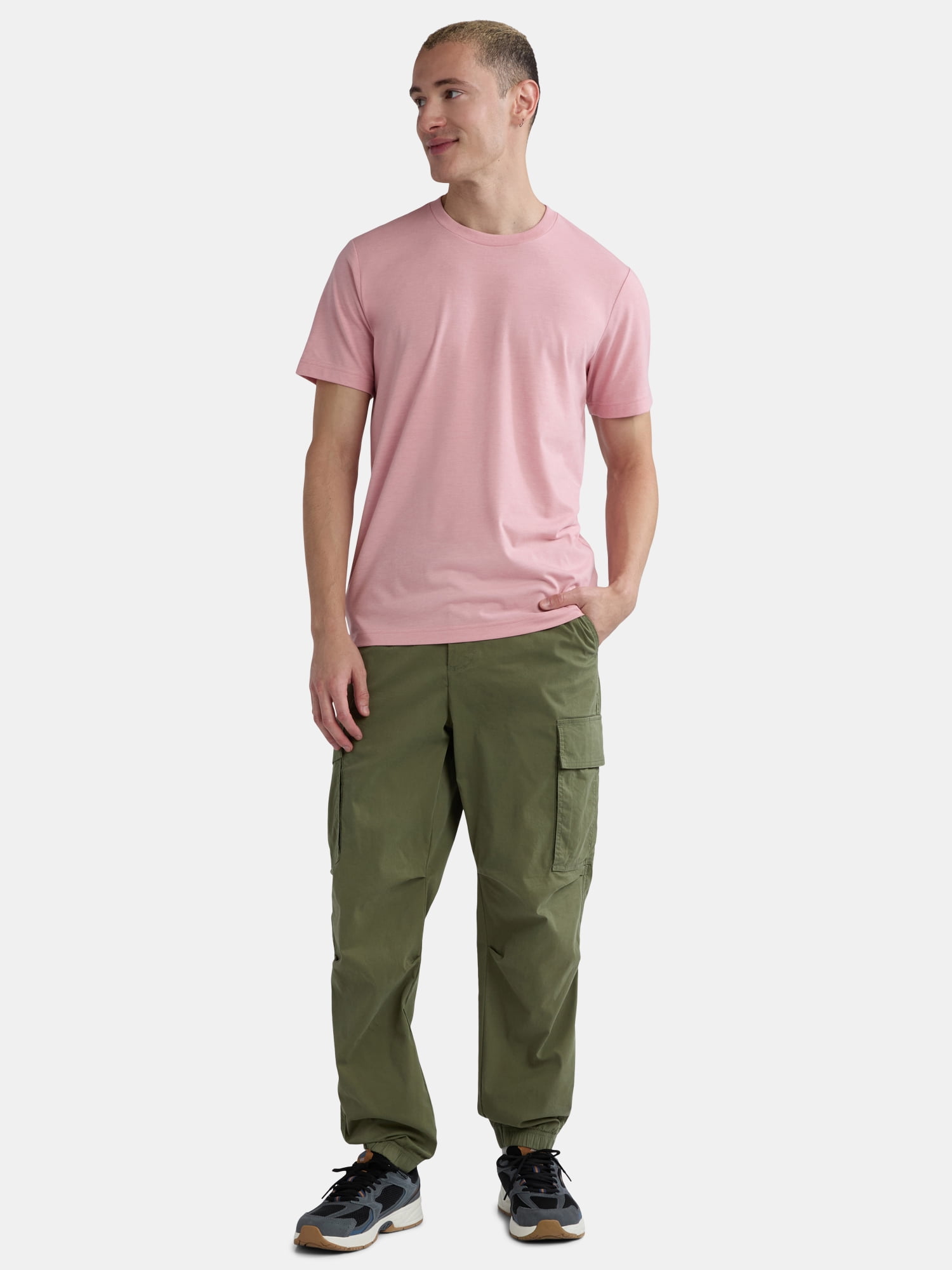 George Men's and Big Men's Classic Fit Crewneck Tee with Short Sleeves, Sizes XS-3XL