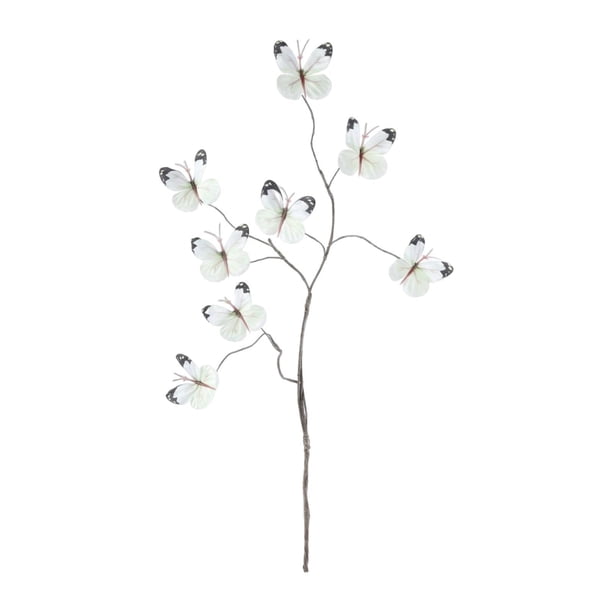 Arreglo floral con ramas de mariposas artificiales, decoración con tallos de ramas simuladas Verde claro