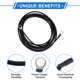 thumbnail image 4 of 1 Pcs Cable Inversor de Batería 10 AWG Gauge 10FT 3/8" Lug Cable de Batería Universal para Automóvil Vehículo Barco RV Solar Cobre Estañado Negro, 4 of 7