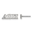 thumbnail image 1 of Sterling Silver LogoArt Alpha Omicron Pi XS Post Earrings, 1 of 1
