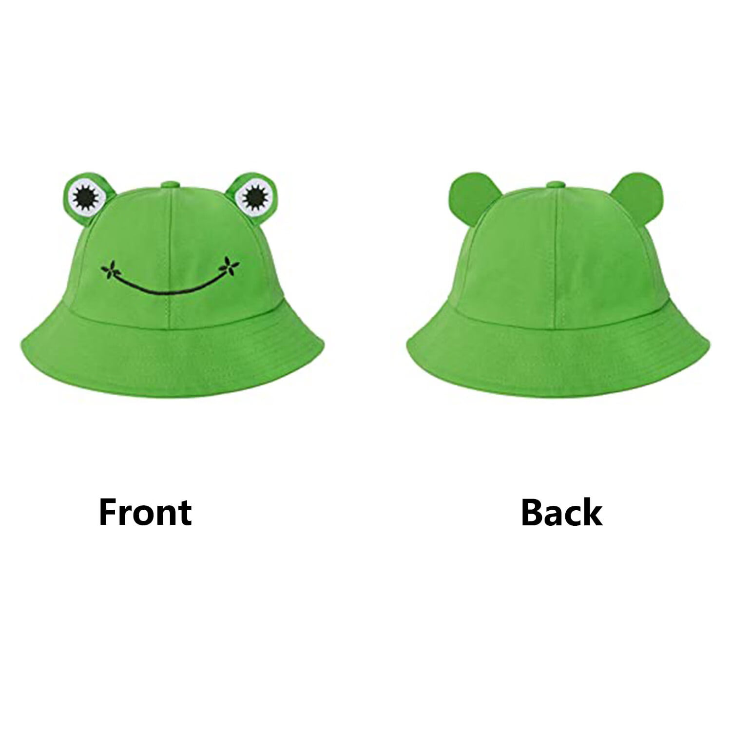 Cool Froggy Hat Parent-Kid Cartoon Frog Fishing Sun Cap Bucket