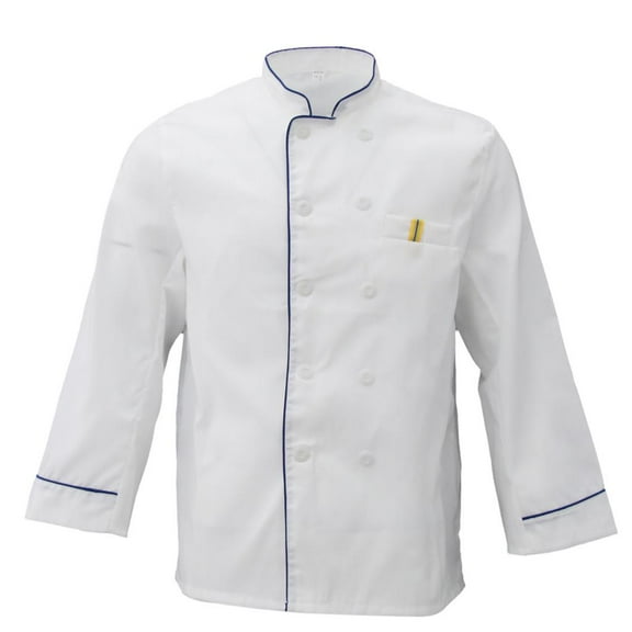 Chef Jacket restaurant house kitchen counter Washable Cook Uniforms Long Sleeve Unisex XXL