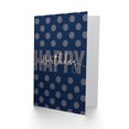 thumbnail image 2 of Polka Dot Blue Birthday Greetings Card Plus Envelope Blank inside, 2 of 3
