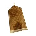 thumbnail image 1 of Alfombra de oración musulmana islámica suave regalos de Ramadán alfombra de oración de viaje portátil 65*115cm marrón, 1 of 8