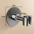 thumbnail image 3 of Bathroom Shower Fixed Shower Head Hanger Adjustable Shower Bracket Black Color Option High-quality Stainless Steel, 3 of 11