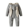 thumbnail image 4 of MZXELPRJD Baby Bunny Costume One Piece 3D Rabbit Ear Easter Hoodie Toddler Girls Boys Long Sleeve Winter Hooded Bodysuit Crawling Suit Baby Girl Clothes, 4 of 8
