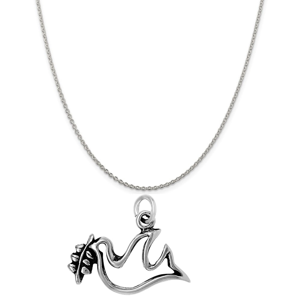 16, 18 or 20 Chain Raposa Elegance Sterling Silver Flip Flops Charm Necklace