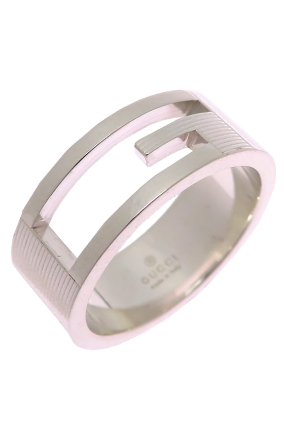 Pre-Owned Gucci Interlocking G Women's/Men's Ring, Sterling Silver 925