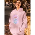 thumbnail image 2 of Anime Couple W Scarf Hoodie Women -Image by Shutterstock, Female x-Large, 2 of 4