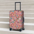 thumbnail image 2 of Lsque Color Flowers Printed Luggage Cover, Travel Luggage Protector,Scratch and Dirt Resistant, Fits 18-32 Inch Luggage - Medium, 2 of 9
