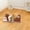 Coffee, variant on LongLiYi Self Warming Pet Mat, Extra Warm Thermal Dog Crate Pad for Indoor Outdoor Pets, Washable Anti-Slip Kennel Mat for Medium Small Dogs and Cats, 50cm*35cm*12cm