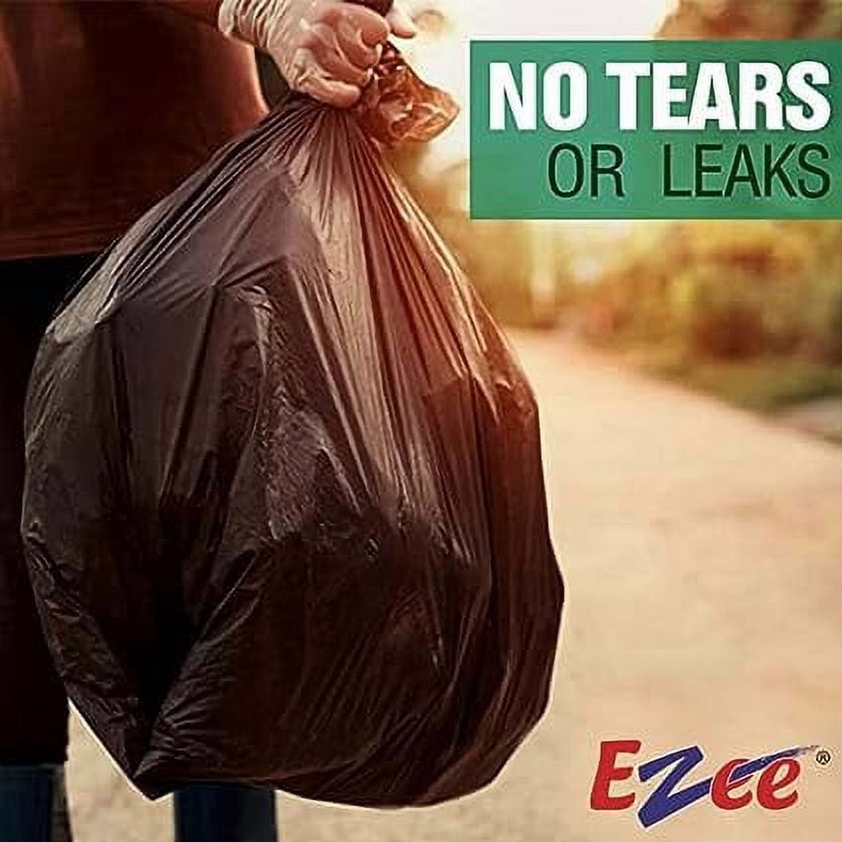 Ezee Black Garbage Bags for Dustbin/Trash Bags 90 Pcs Medium 19 X 21 Inches 30 Pcs x Pack of 3