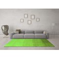 thumbnail image 3 of Ahgly Company Indoor Round Abstract Green Modern Area Rugs, 4' Round, 3 of 4