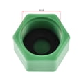 thumbnail image 3 of Unique Bargains G1/2 Pipe Fitting Cap, PPR Hex Female Thread Hose Connector with Gasket, Green 6Pcs, 3 of 8