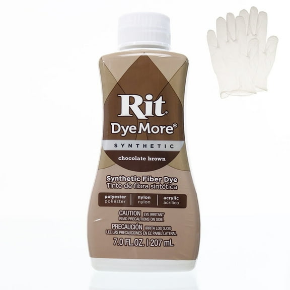 Craft County Rit DyeMore Permanent Chocolate Brown Liquid Fabric Dye, 7 fl oz