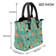 thumbnail image 2 of Lsque Fall Forest Squirrel Pattern Leather Rivet Shoulder Bag – Elegant Genuine Leather & Microfiber PU Crossbody with Detachable Adjustable Strap, 2 of 5
