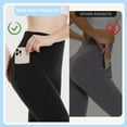 thumbnail image 6 of SMZ Double-side Pocket High-waisted Yoga Pants Cropped Pants Nude Yoga Leggings, 6 of 7