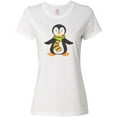 thumbnail image 3 of Inktastic Cute Penguin, Little Penguin, Penguin with Scarf Women's T-Shirt, 3 of 5