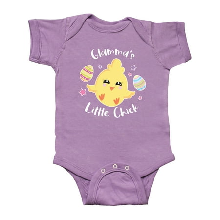 

Inktastic Happy Easter Glamma s Little Chick Gift Baby Girl Bodysuit