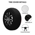 thumbnail image 2 of Goofa Roses Pattern Universal Tire Cover for Jeep, SUV, Truck, and Trailer – Waterproof, UV-Resistant,Easy to Install, Fits 14"-17" Tires-17 inch, 2 of 6