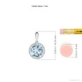 thumbnail image 3 of ANGARA Natural Rope-Framed Claw-Set 1.12 ct Aquamarine Solitaire Pendant in 14K White Gold for Women (Size-7mm) | March Birthstone, Anniversary, Jewelry Gift for Women | Natural Aquamarine Necklace, 3 of 7
