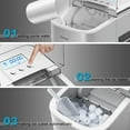 STAKOL new Portable Stainless Steel stand alone Countertop Ice Maker