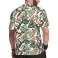 thumbnail image 2 of Wukai Palm Trees and Tropical Print Men's Short-Sleeved Mesh T-Shirt,Quick-Dry Short Sleeve Workout T-Shirt-Medium, 2 of 8