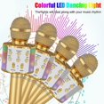 thumbnail image 3 of Micrófono inalámbrico de karaoke Bluetooth 4 en 1 con luces LED, micrófono portátil para niños, los mejores juguetes de regalo para niños, niñas, niños y adultos, 3 of 5